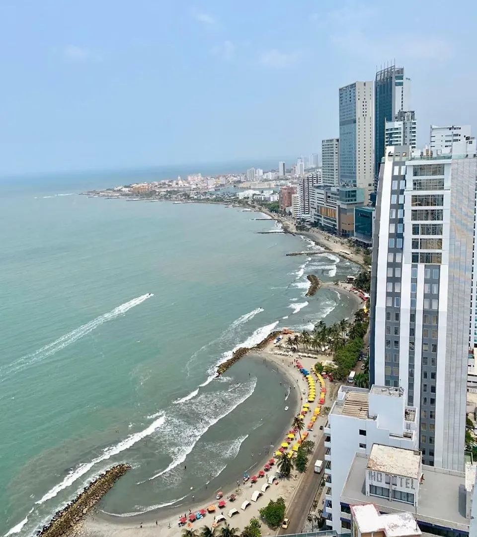 Apartment 1 Bedroom Beach Front Luxury Apt Jacuzzi 32Fl Bocagrande Cartagena